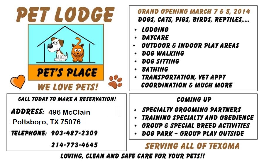 2014 Pet Lodge Flyer